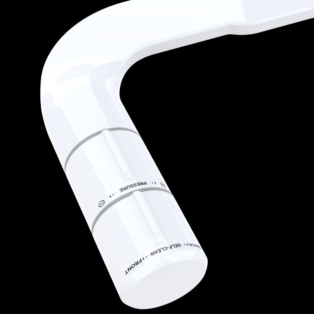 Non-electric bidet attachment with controls